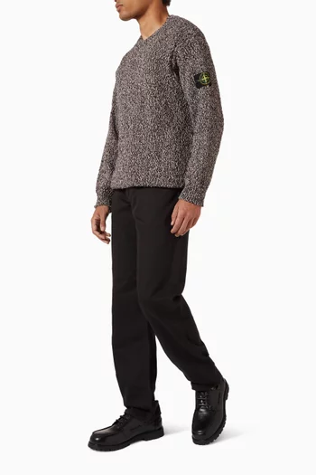 بنطال جينز دينم بلون أزرق نيلي