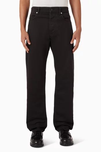 بنطال جينز دينم بلون أزرق نيلي