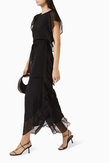 بنطال ادونيس للارتداء فوق ملابس السباحة شيفون