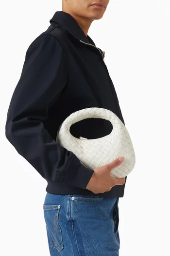 حقيبة بيبي فينيتا بيد علوية جلد مجدول