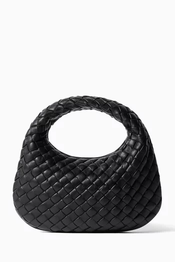 Baby Veneta Top-handle Bag in Intrecciato Leather