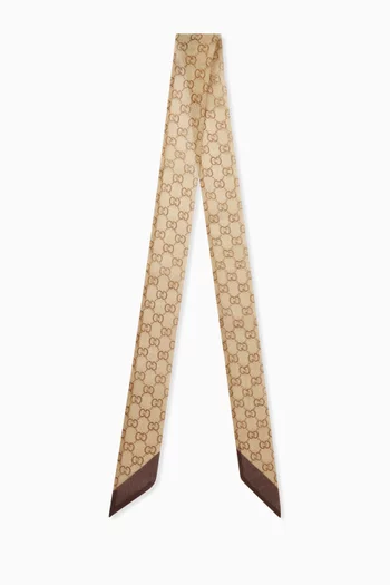 Printed Ribbon in Silk Chiffon