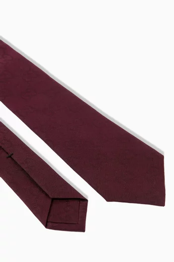 Jacquard Tie in Silk-cotton