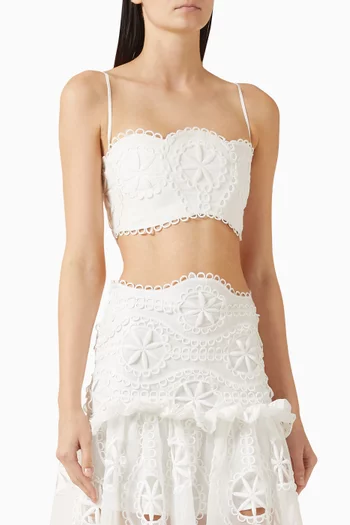 Floral Crop Top in Lace