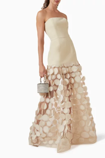 فستان سهرة هاربر بدون حمالات