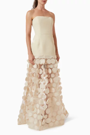 فستان سهرة هاربر بدون حمالات