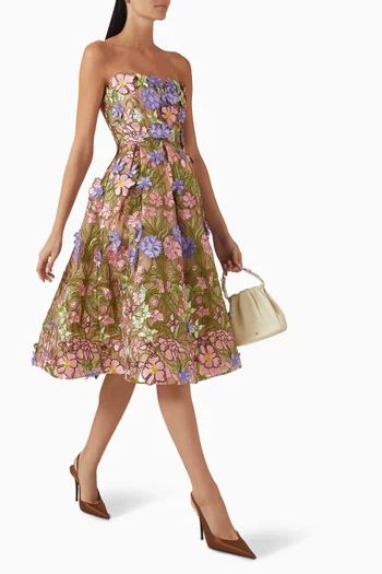 فستان كيت متوسط الطول بدون حمالات