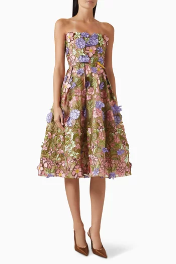 فستان كيت متوسط الطول بدون حمالات