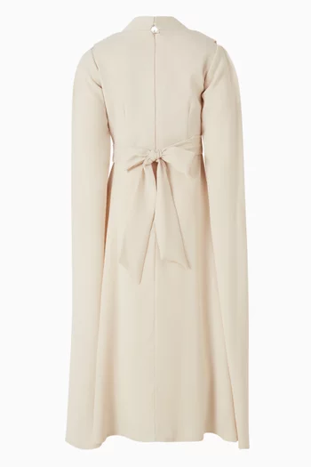 فستان واسع بفتحة رقبة بنمط وشاح 