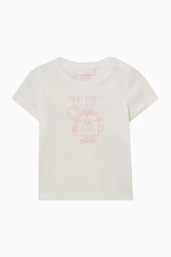 تي شيرت بطبعة شعار الماركة قطن وجيرسيه