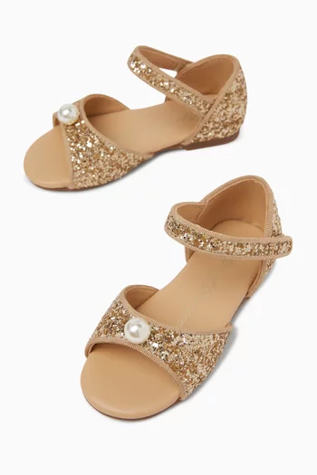 Mila Glitter-embellished Sandals