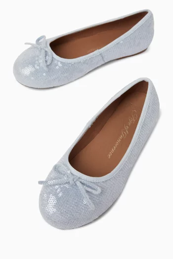Odette Sequin-embellished Ballerina Shoes