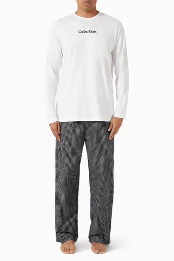 طقم بيجاما ببنطال قطن