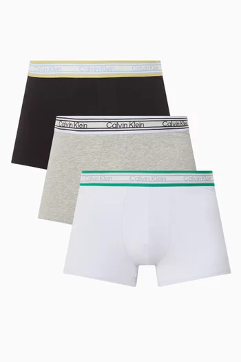 Icon Cotton Stretch Trunks, Set of 3