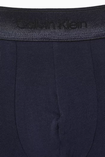 Logo Boxer Briefs in Stretch Cotton, Set of 3