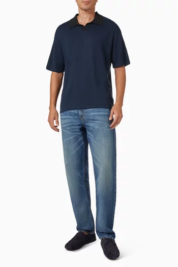 Polo Shirt in Linen-blend