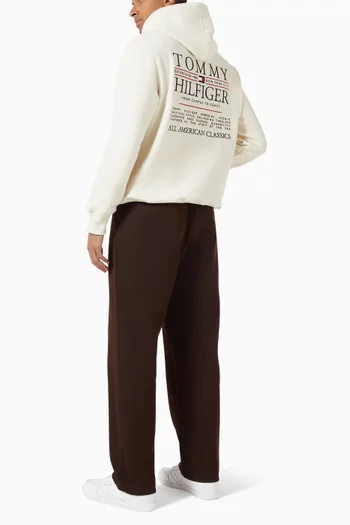 Heritage Logo-print Hoodie in Cotton-terry