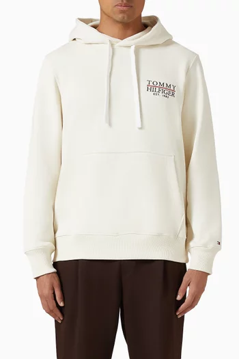 Heritage Logo-print Hoodie in Cotton-terry