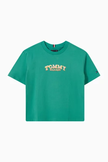 Graphic 3D Logo T-shirt in Cotton