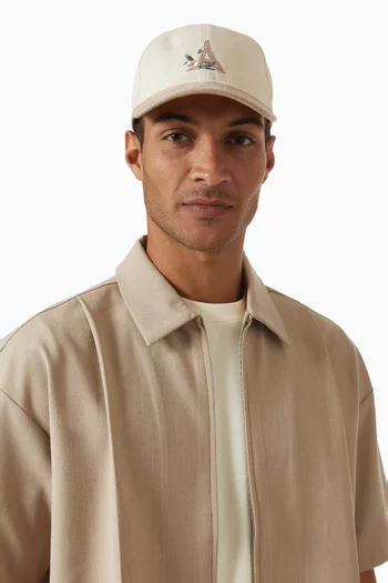 Floral Eiffel Contrast Cap in Cotton