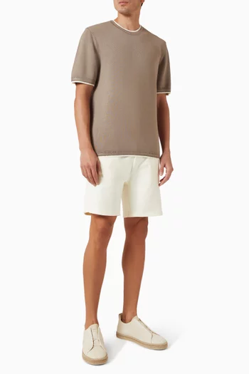 Wyatt Contrast T-shirt in Knit
