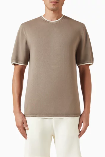 Wyatt Contrast T-shirt in Knit
