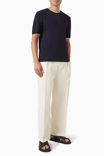 Wyatt Contrast T-shirt in Knit