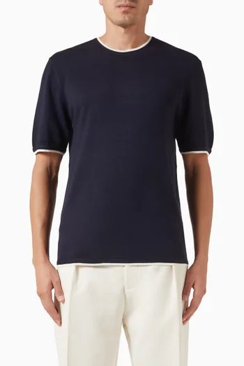Wyatt Contrast T-shirt in Knit