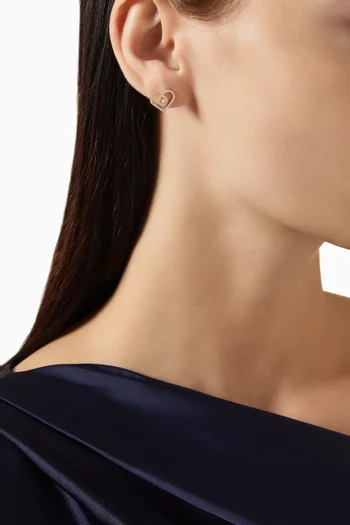 Love By Damas Diamond Earrings in 18kt Yellow Gold