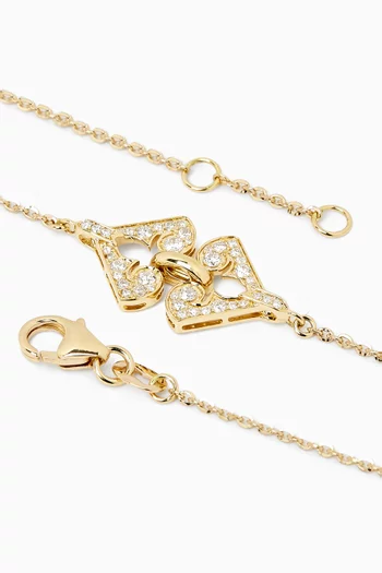 سوار لايس أرابيسك ذهب أصفر عيار 18