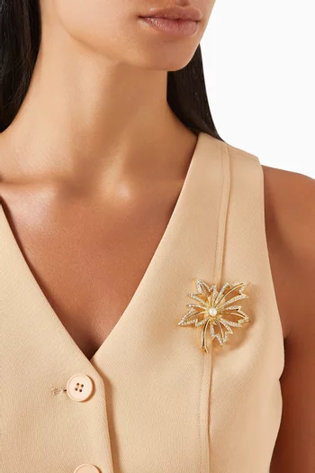 بروش نابير بتصميم ورق شجر فينتج من الثمانينيات