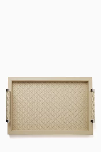 صينية ديانا مستطيلة منسوجة يدويًا بحجم صغير