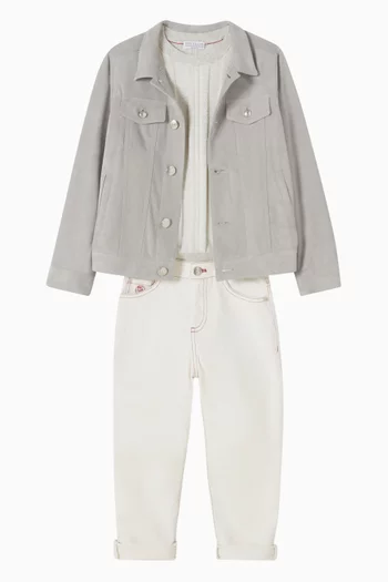 T-shirt in Jacquard-knit