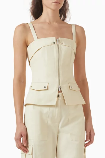 Jayden Zip Top in Cotton