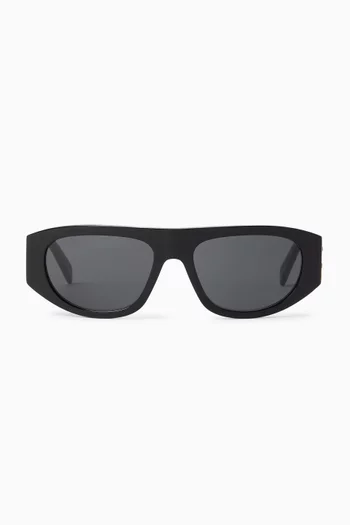 Triomphe Geometric Sunglasses in Acetate