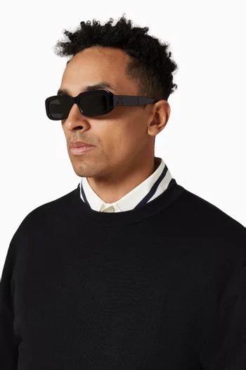 Triomphe Rectangular Sunglasses in Acetate