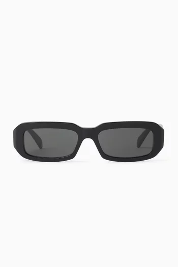 Triomphe Rectangular Sunglasses in Acetate