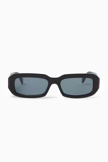 Triomphe Rectangular Sunglasses in Acetate