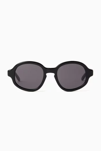 Round Sunglasses in Acetate