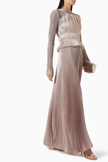Masquerade Pleated Gown
