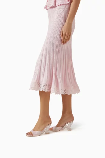 Paloma 85 Mules in Glitter