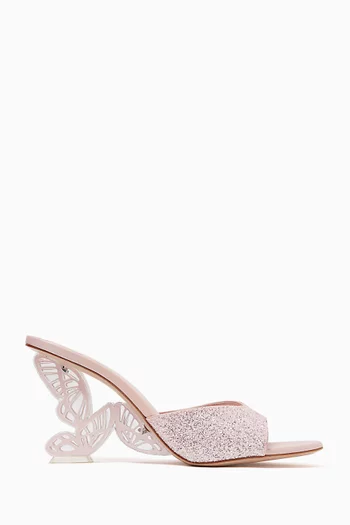 Paloma 85 Mules in Glitter