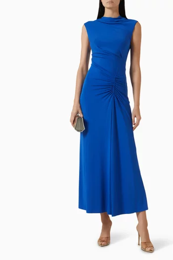 Acacia Draped Dress in Jersey