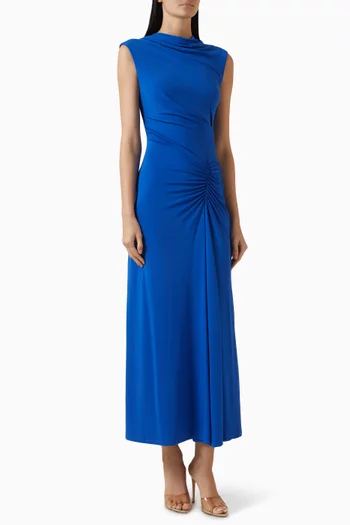 Acacia Draped Dress in Jersey