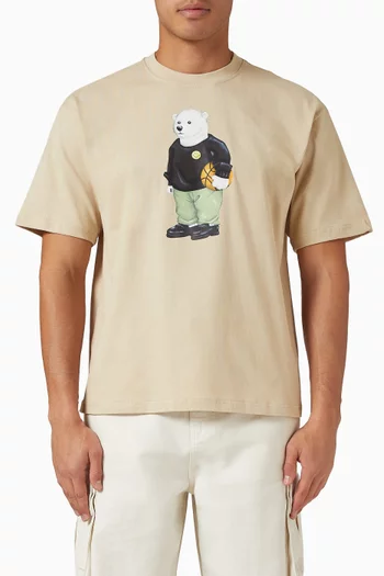 Smiley Polar Bear T-shirt in Cotton