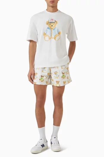 Watercolour Teddy T-shirt in Cotton