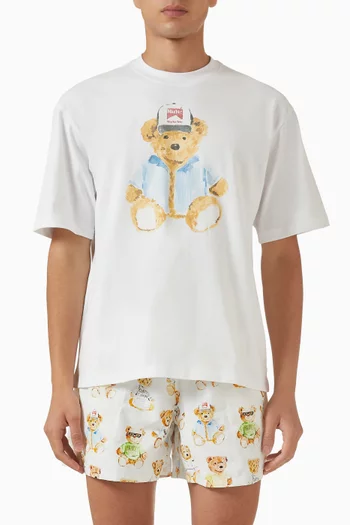 Watercolour Teddy T-shirt in Cotton