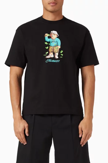 Making It Rain Bear T-shirt in Cotton