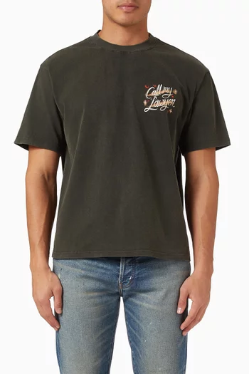 Airbrush Call My Lawyer T-shirt in Cotton