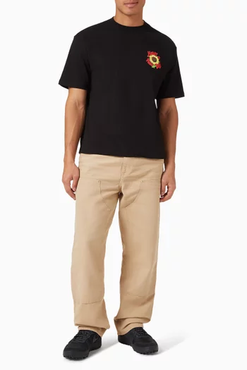 Smiley Sunflower T-shirt in Cotton